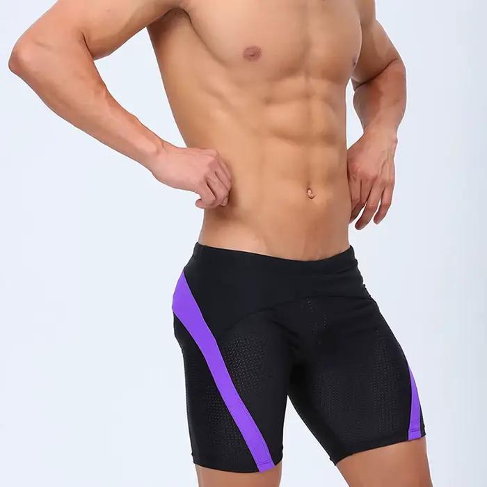 Boxer court de bain pour hommes, Sexy, en maille, pour gymnastique, course à pied, Sport, pantalons
