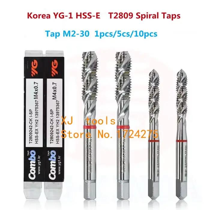 Taraud spirale combiné HSS-EX YG-1 T2809, M3 M4 M5 M6 M8 M10 M12 M16 M18 M20 M27 M30, traitement pou