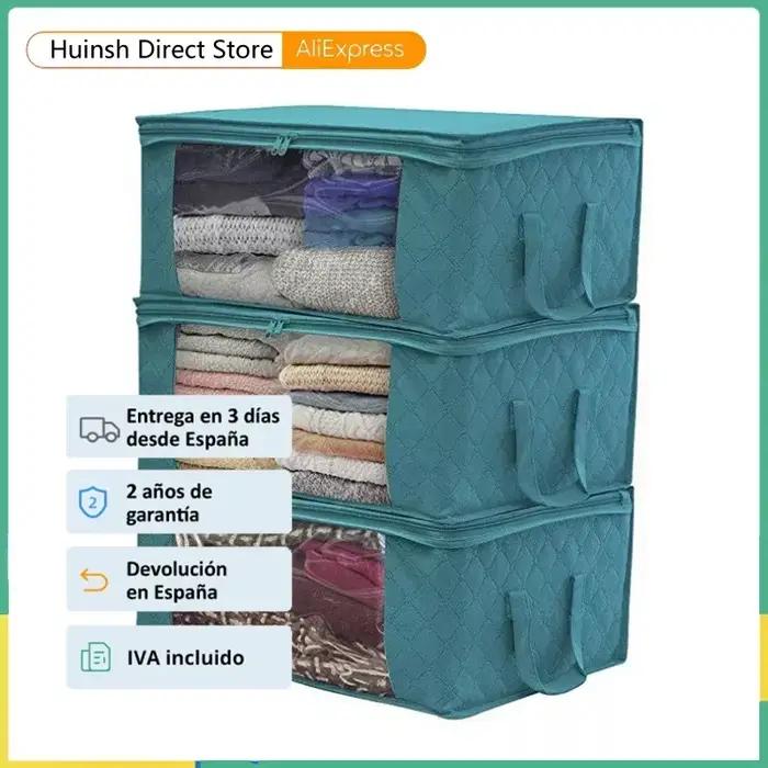 Boîte De rangement De vêtements De grande capacité, pliable, en tissu Non tissé, pour couettes, étui