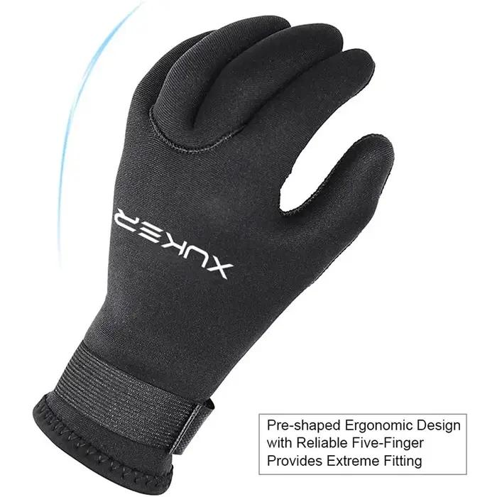 Gants de plongée en néoprène 3mm 5mm pour plongée en apnée surf kayak canoë pêche sous-marine ski nautique et autres sports aquatiques