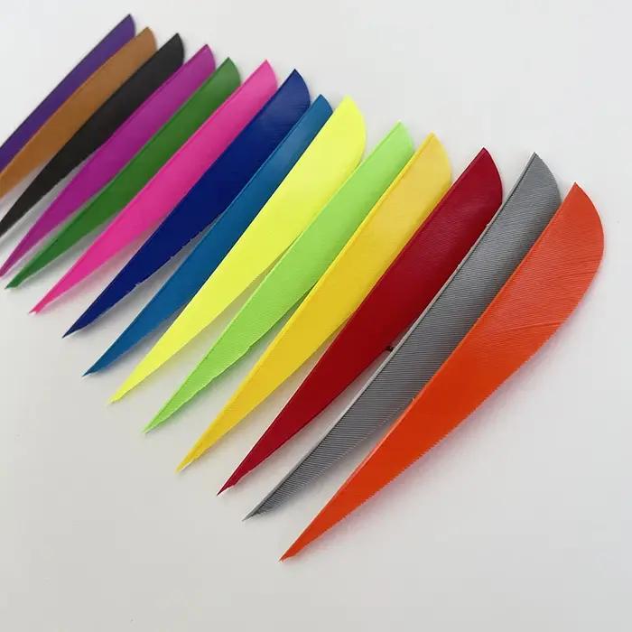 100 pièces 4 pouces dinde tir à l'arc plume Fletching flèche Fletches chasse ailes droite/gauche bri