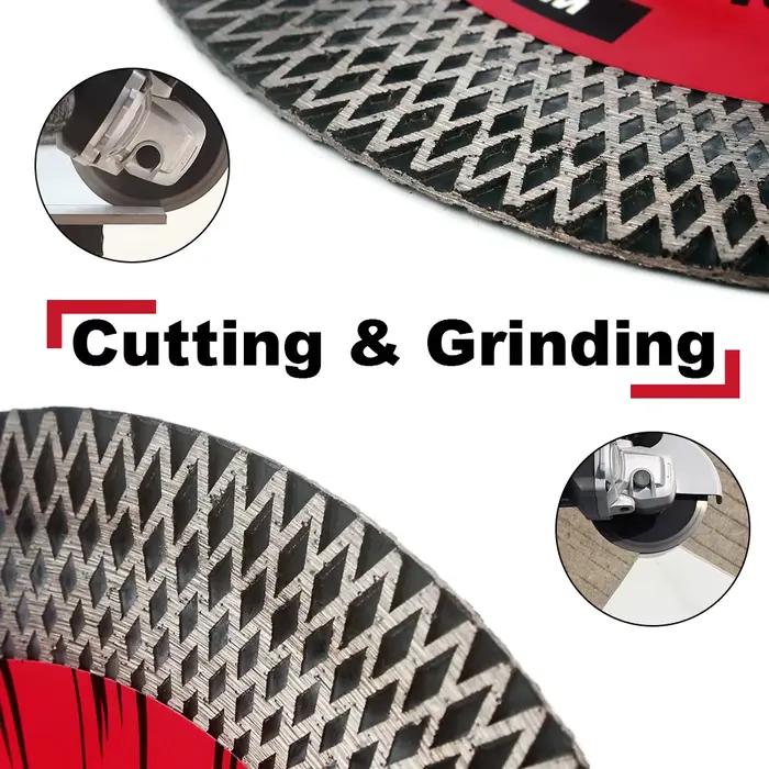 Coupe et meulage de disque de diamant de porcelaine turbo, lame de super carrelage, carreaux de porc