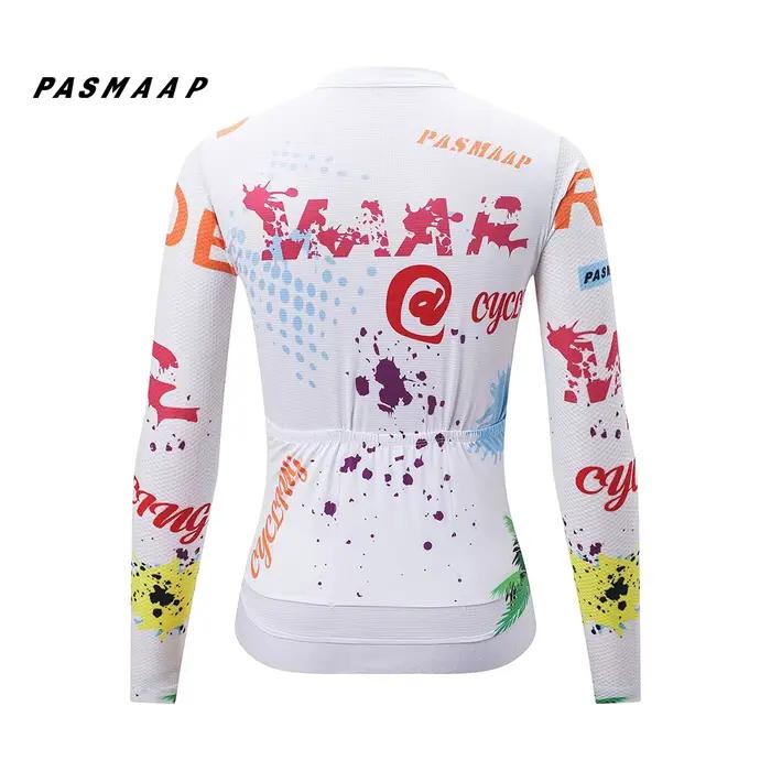 Maillot de cyclisme à manches longues anti-UV pour l'été, personnalisable avec logo d'équipe, séchag