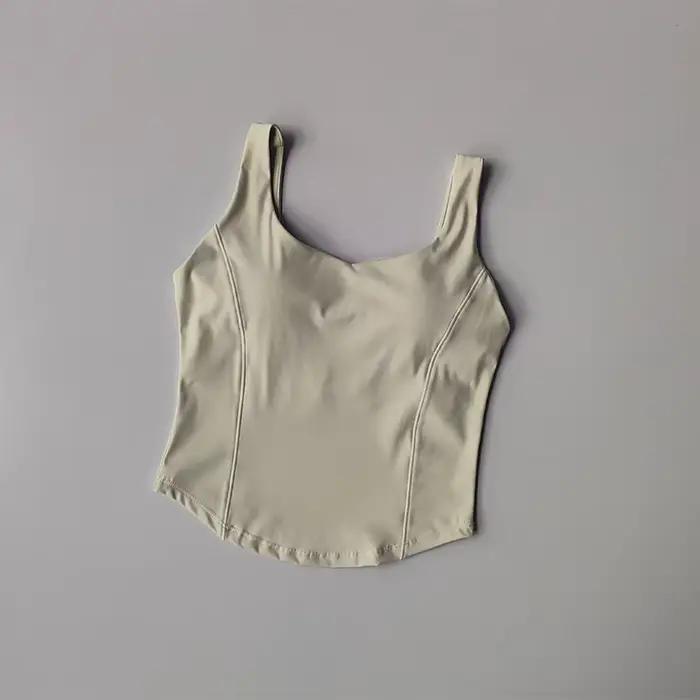Débardeur fitness femme dos haute résistance - Soutien-gorge sport antichoc yoga élasticité