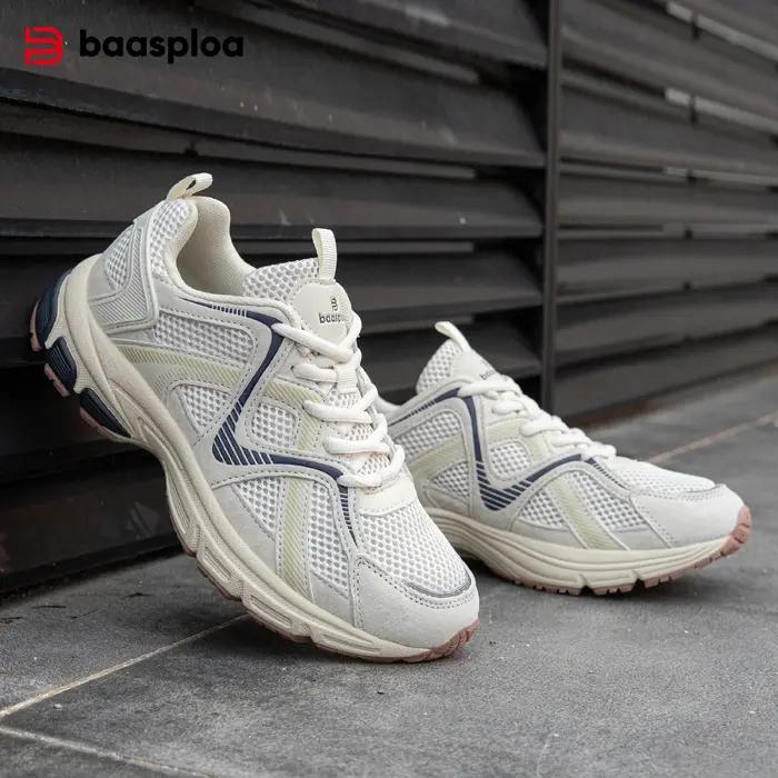 Baasploa – chaussures de course pour femmes, baskets de sport en maille respirante et confortables,