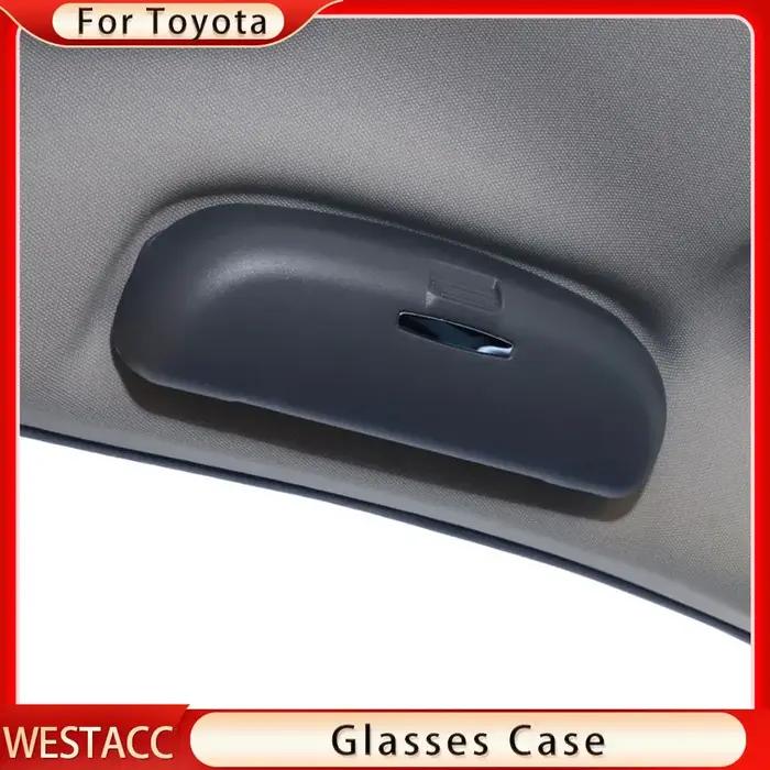 Étui à lunettes de soleil ABS pour voiture, porte-lunettes pour Toyota Camry Highlander RAV4 CHR Cor