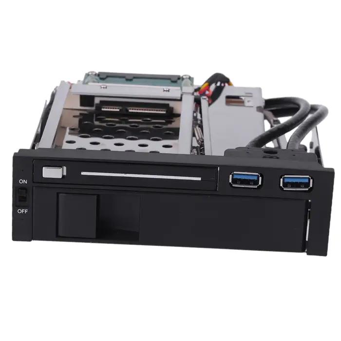Double baie 3.5 "2.5" SATA III disque dur HDD et SSD plateau Caddy interne Mobile support boîtier St