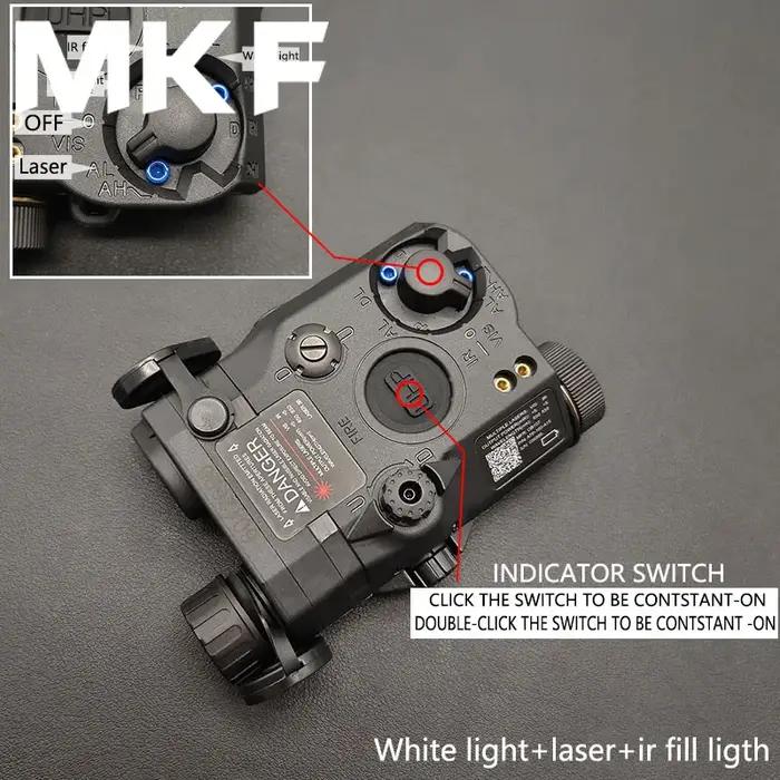 Airsoft PEQ-15 PEQ15 tactique rouge laser vert Laser IR lumière de remplissage LED stroboscopique ar