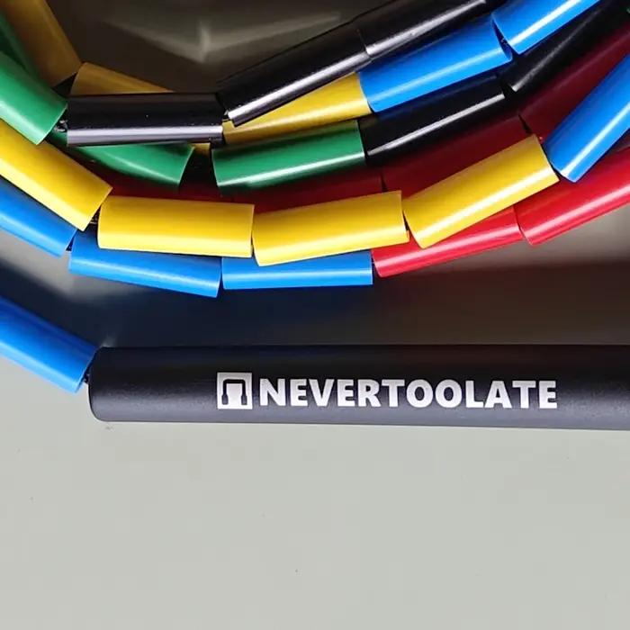 NEVERTOOLATE 128 grammes PE perles dures style libre perlé corde de saut 4.5mm d'épaisseur fil noyau
