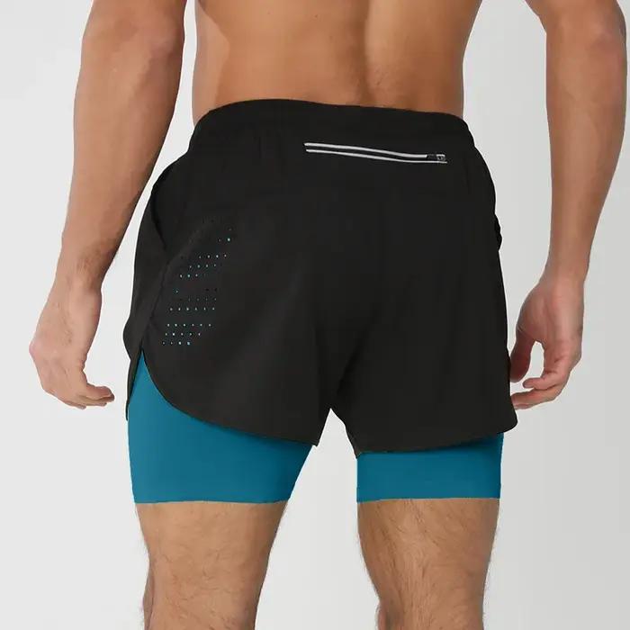 Shorts de course pour homme, pantalons de sport pour la gym et le fitness, shorts d'entraînement à s