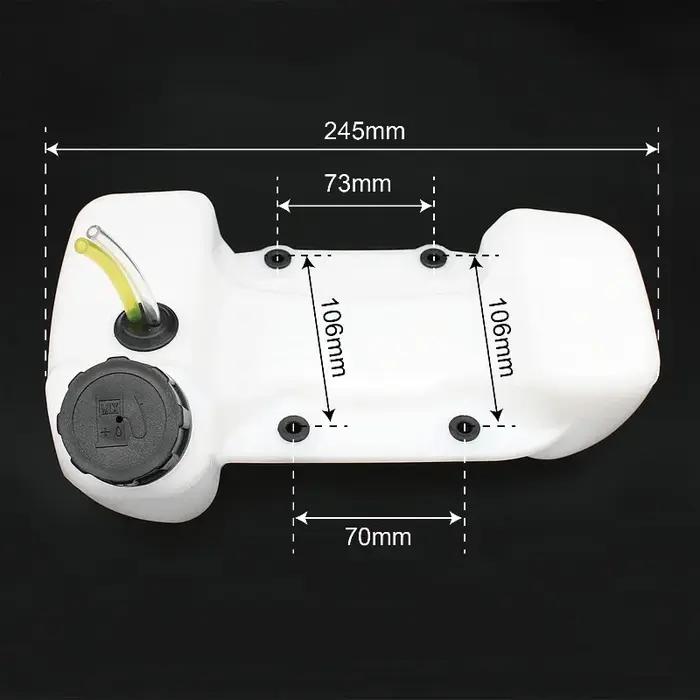 Accessoires pour outils électriques de jardin, bidon d'huile, réservoir de carburant pour débroussai