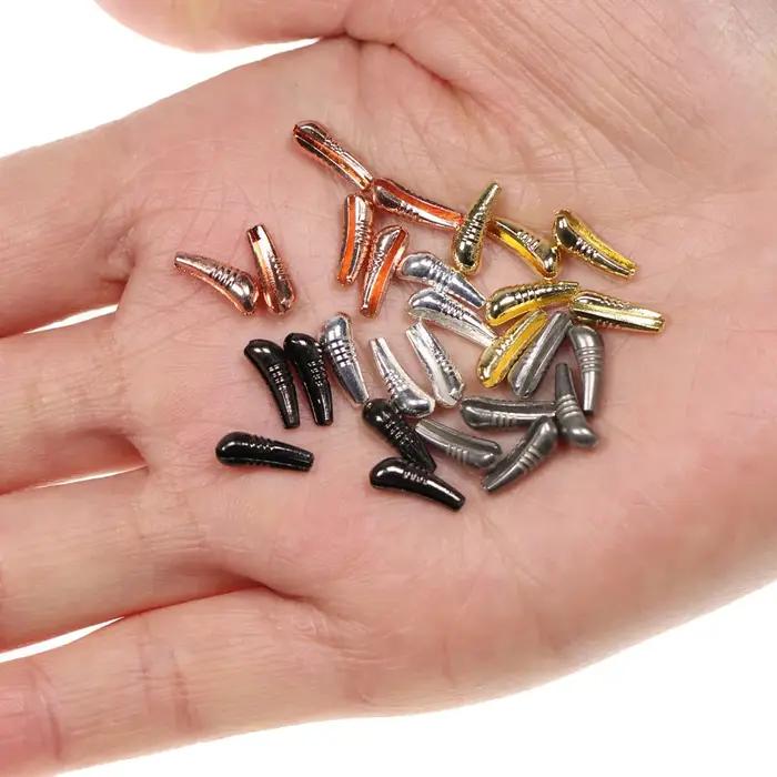 ICERIO 10 pièces 20 pièces tungstène nymphe corps gabarit dos perle rapide coulant gabarit nymphe mo