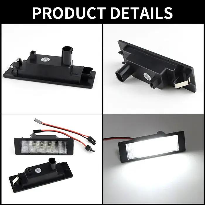 2x feux de plaque d'immatriculation à LED blancs SMD, adaptés pour BMW E81 E87 F20 F21 E63 E64 F06 F