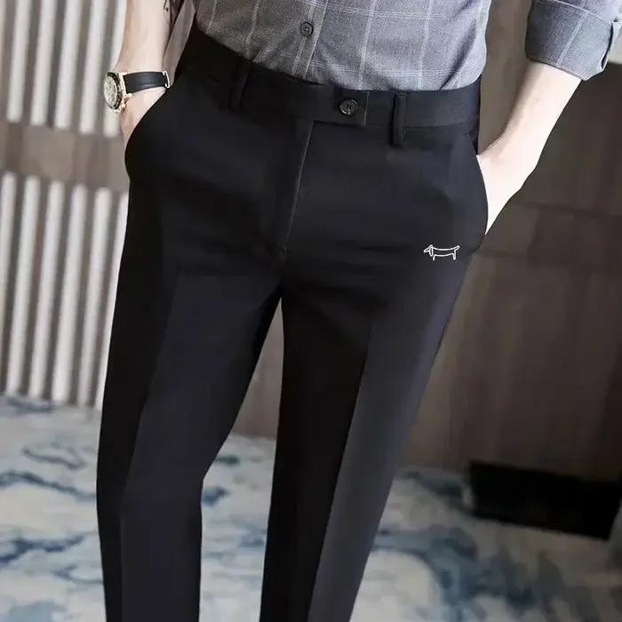 Hommes pantalons de Golf coupe ajustée drapé pantalon de Golf décontracté hommes Version coréenne co