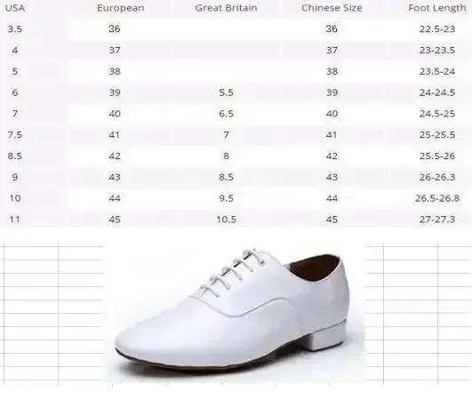 Chaussures Danse Latine Homme Talon 2.5cm Noir et Blanc - Chaussures Tango Salsa Jazz Professionnelles