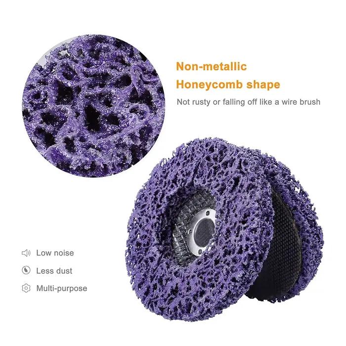 Disque à bande Poly, roue Abrasive, dissolvant de peinture, meules propres pour motos, meuleuse d'an