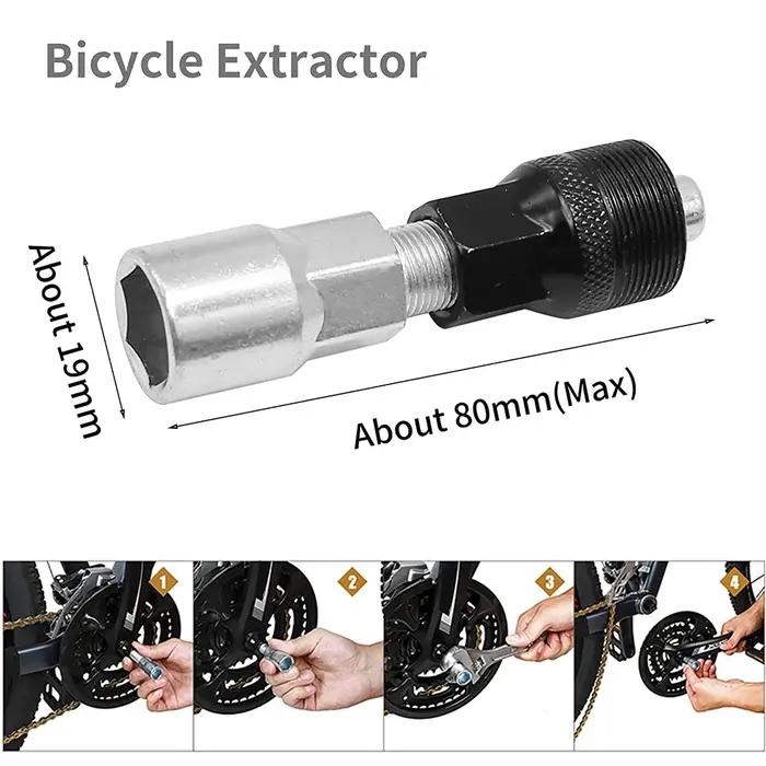 Kits d'outils de réparation de vélo, disjoncteur de chaîne, dissolvant de volant d'inertie, extracte