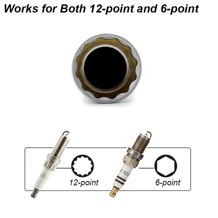 Adaptateur de clé à douille de bougie d'allumage 14mm 16mm, Kit de réparation de remplacement, coupl