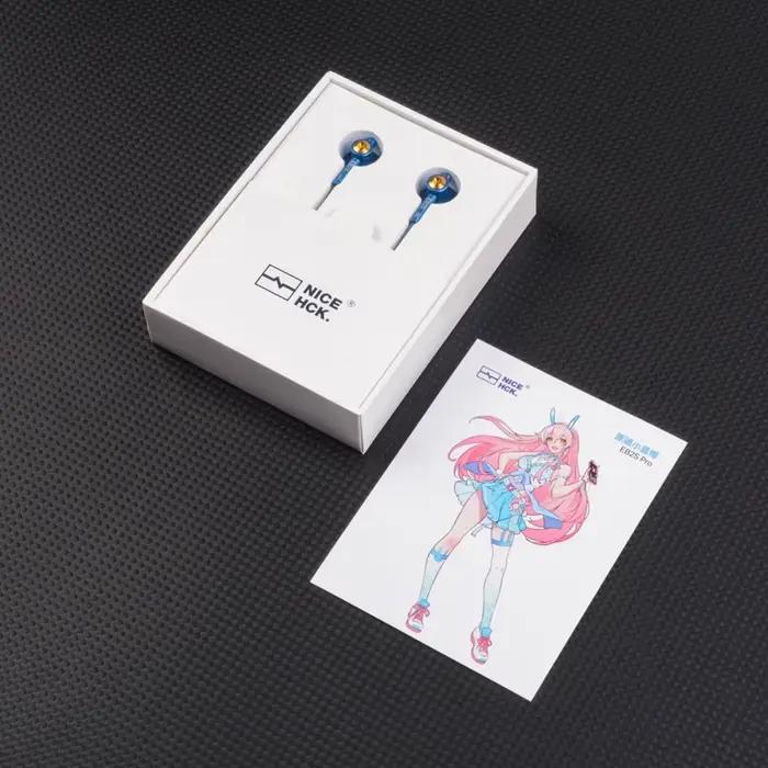 NICEHCK EB2S PRO 3.5/4.4mm prise Microphone à tête plate écouteurs HIFI filaire écouteur 15.4mm LCP