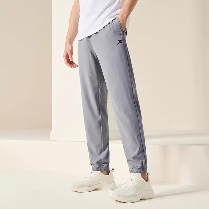 Xtep tissé pantalons de survêtement pour hommes été respirant hommes pantalons de survêtement confor