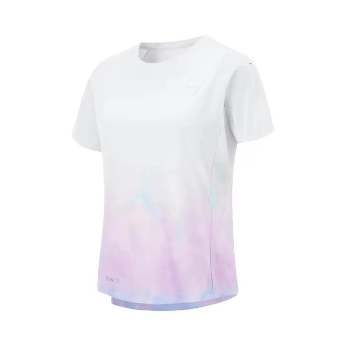 Li-Ning T-shirt de sport pour femme, coupe régulière, 100% polyester, respirant, réfléchissant, à ma