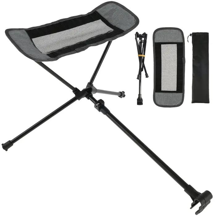 Chaise portable d'extérieur pliable, repose-pieds de camping, chaise inclinable, chaise lunaire, rep