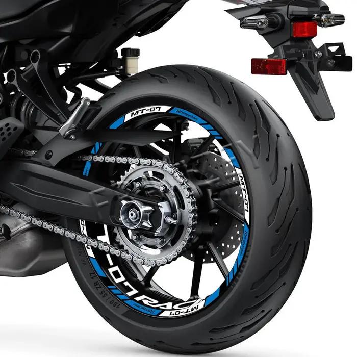 Autocollant réfléchissant pour roue de moto, autocollants de moyeu, bande à rayures de jante, décora