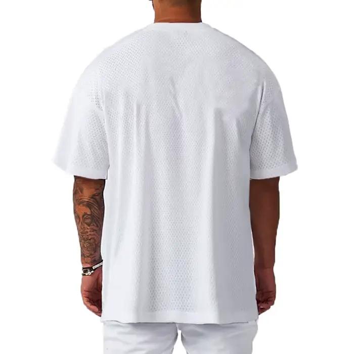 T-shirt de sport pour homme, respirant, à séchage rapide, à manches courtes, en maille, pour la musc
