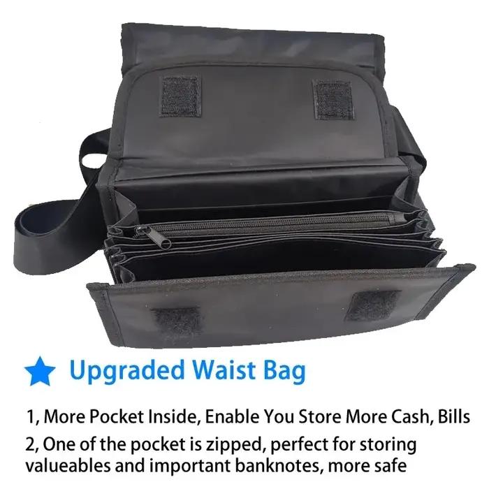 Créatif Portable stockage de pièces de monnaie Multi poches Euro portefeuille taille sac 8 fentes Eu