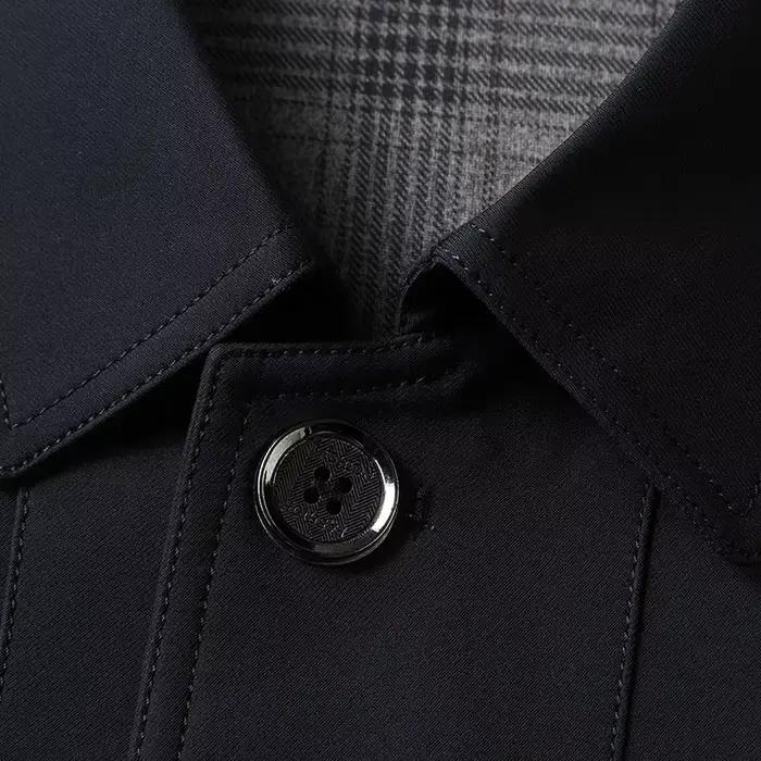 Veste décontractée ample pour homme d'âge moyen, idéale pour le printemps et l'automne, convient aux