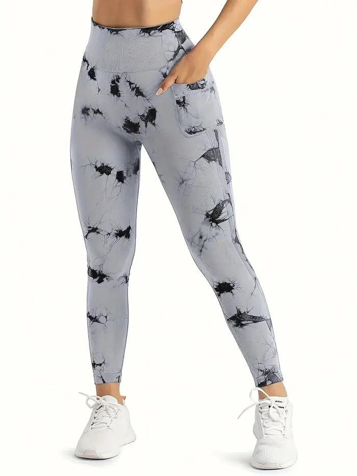 Leggings d'entraînement femme taille haute sans couture avec poches pour yoga et levage fessier