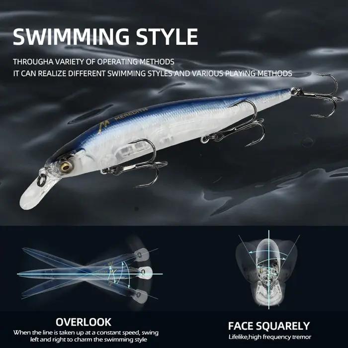 MEREDITH ITO SHINER-115SP système de poids en tungstène leurres de pêche supérieurs vairon Wobbler q