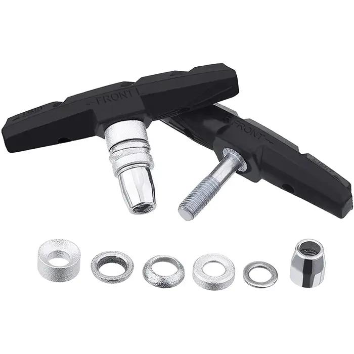 4 paires de plaquettes de frein silencieuses en forme de V, adaptées aux vélos de route BMX, plaquet