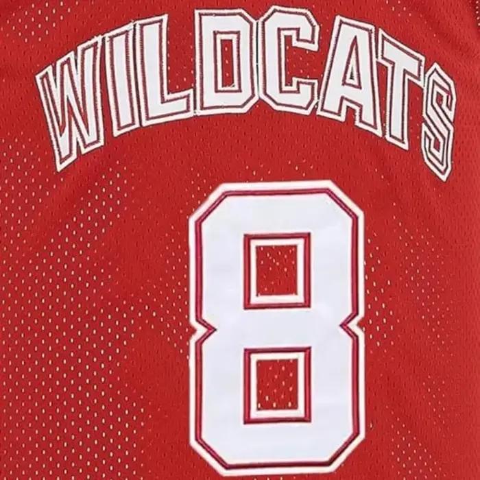 WILDCATS Lycée de l'Est # 8 Chad Danforth maillot de basket-ball chemise à séchage rapide pour homme