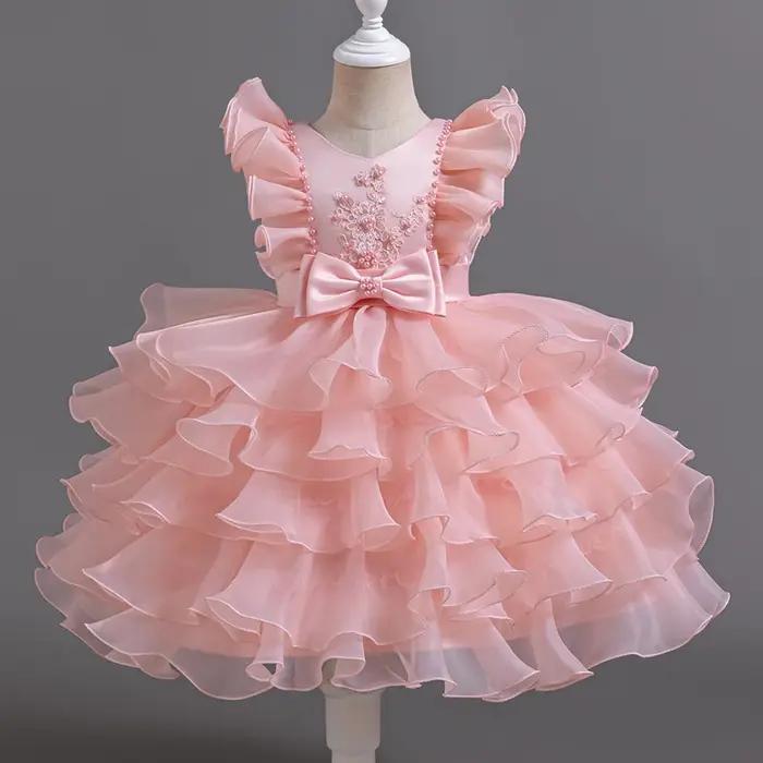 Robe de Bal Élégante Rose à Paillettes pour Bébé Fille de 3 à 10 Ans, Boutique, ixd'Anniversaire