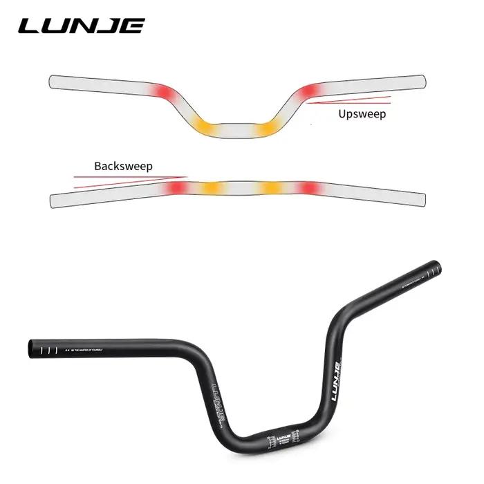 Guidon VTT Hirondelle Alliage Aluminium 25.4mm - Hauteur Réglable 0-190mm - 580/600/620mm
