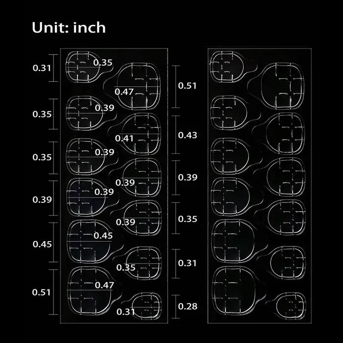 Colle autocollante Double face pour faux ongles, 25 feuilles/600 pièces, onglets adhésifs pour faux