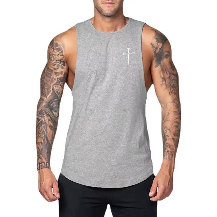 Débardeur de musculation homme personnalisé - Chemise sans manches fitness et entraînement musculaire
