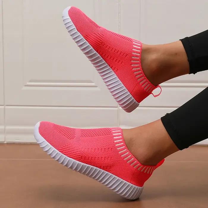 Baskets à fond plat pour femmes, chaussures de sport décontractées en plein air, simples, confortabl
