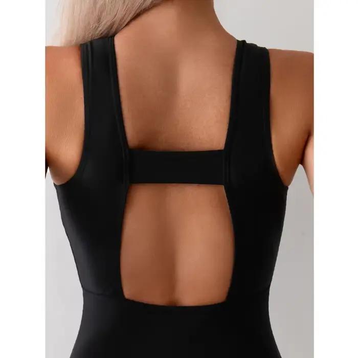 Fermeture éclair Sexy maillots de bain une pièce femmes fermé maillots de bain noir pour vêtements d