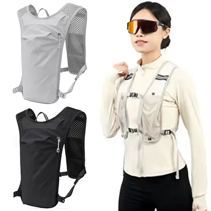 Nouveau gilet de rangement de bouteille d'eau courante gilet de course léger sac de poitrine d'eau d