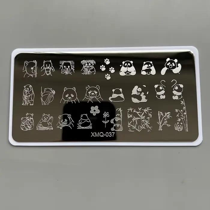 XMQ Nail Art Plaque d'estampage Designs français
