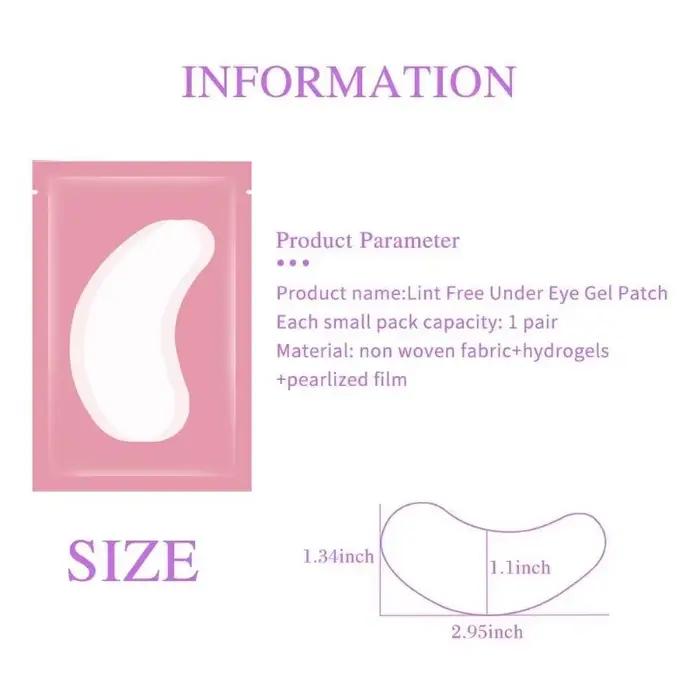 Patchs pour extensions de cils, autocollants pour les yeux, pour la construction de faux cils, 100 p