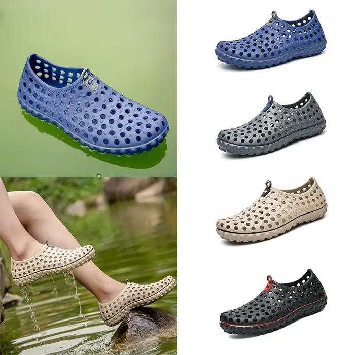 Sandales de plage EVA pour hommes, grande taille, pantoufles de loisirs de voyage, chaussures de pat