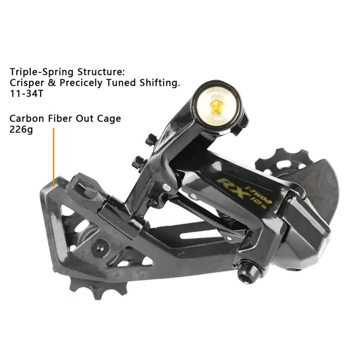 Groupe de transmission LTWOO RX 2x12 vitesses 24 vitesses levier de vitesses en fibre de carbone dérailleur arrière avant pour cyclisme professionnel et amateur occasions spéciales