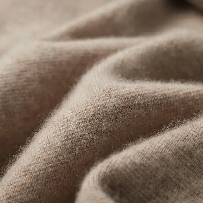 Cardigan en cachemire à col imbibé pour hommes, chemise épaissie, pull monochrome, veste en laine mé