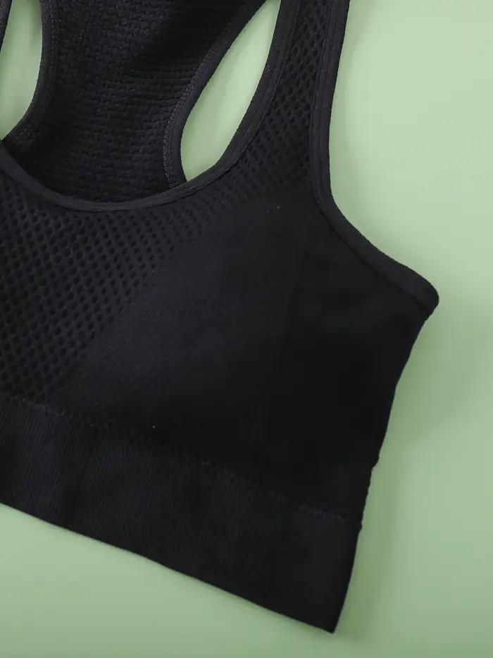 1 pièce - Soutien-gorge de sport sans couture pour femme - Design uni et simple - Doux pour la peau
