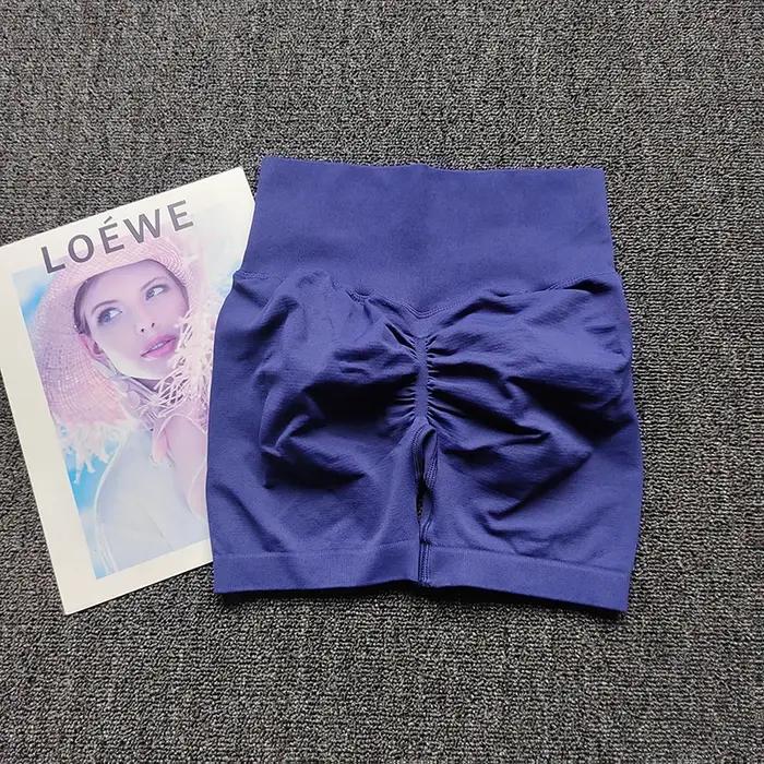 Short de Yoga pêche pour filles, pantalon à trois croix, taille haute, tricoté, pression, course à p