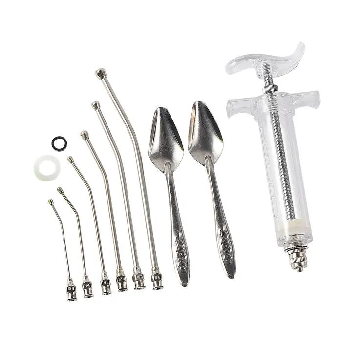 Ensemble de seringues 10ml/20/50ml, alimentation manuelle pour bébé oiseau, avec 6 Tubes de gavage i
