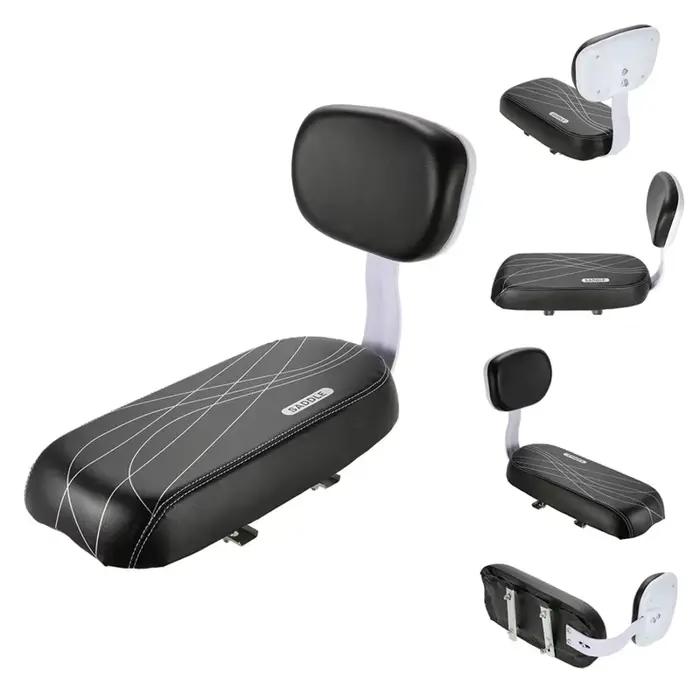 Selle de vélo enfant avec dossier en cuir PU pour vélos de route et VTT occasions spéciales sorties en famille trajets quotidiens